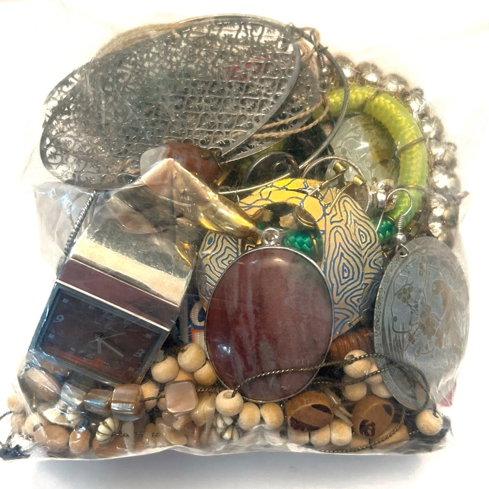Jewelry Lot All Wearable Necklaces Earrings Bracelets Pins Watch Pendant Beaded